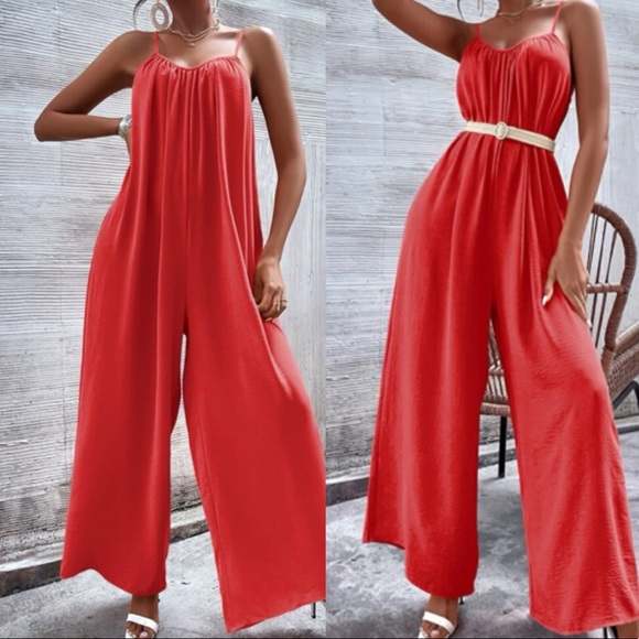 Boho wide leg cami jumpsuit - Picture 3 of 15
